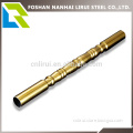 Beautiful pattern golden stainless steel pipe for window frame
